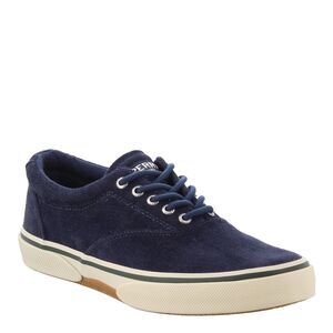 NEW Sperry Top Sider Halyard CVO Canvas Corduroy Shoe Sneaker Navy Blue Men's 13